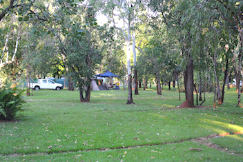Bush camping powered sites